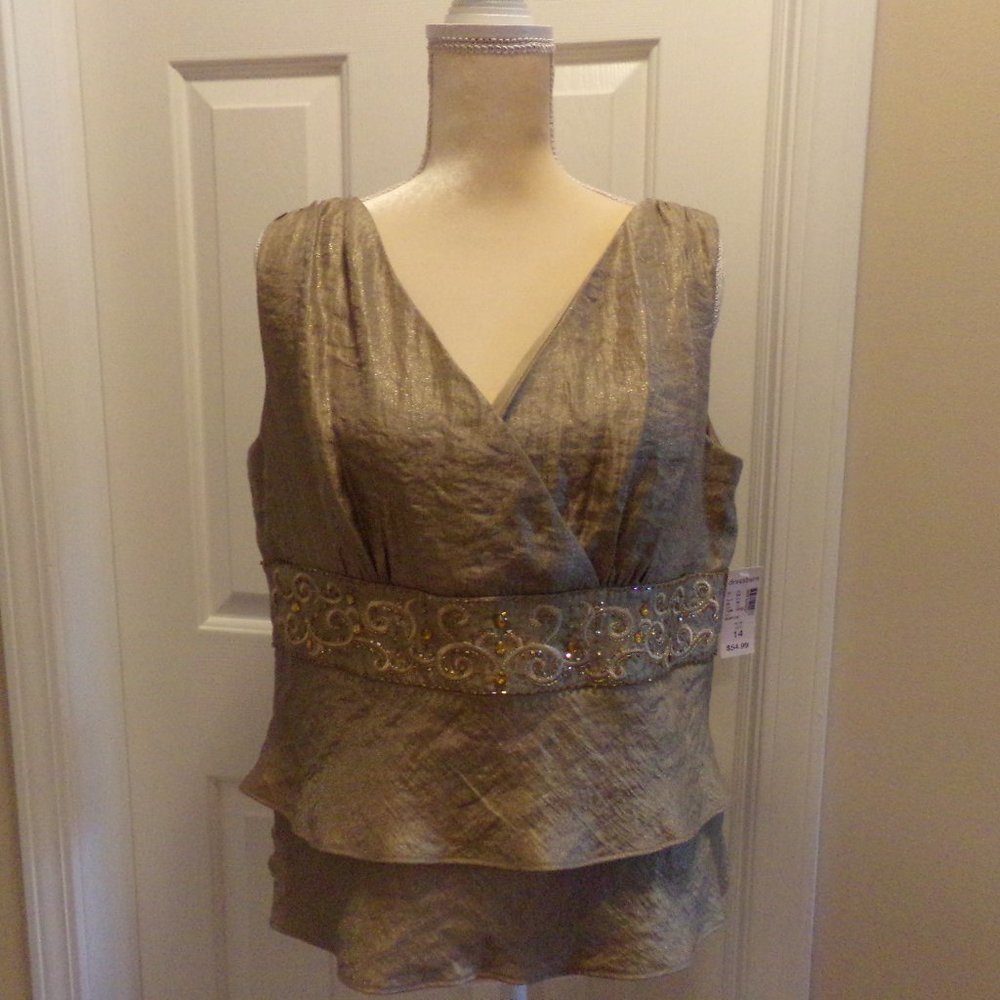 Women's Evening/Formal Top by Dress Barn, Size 14